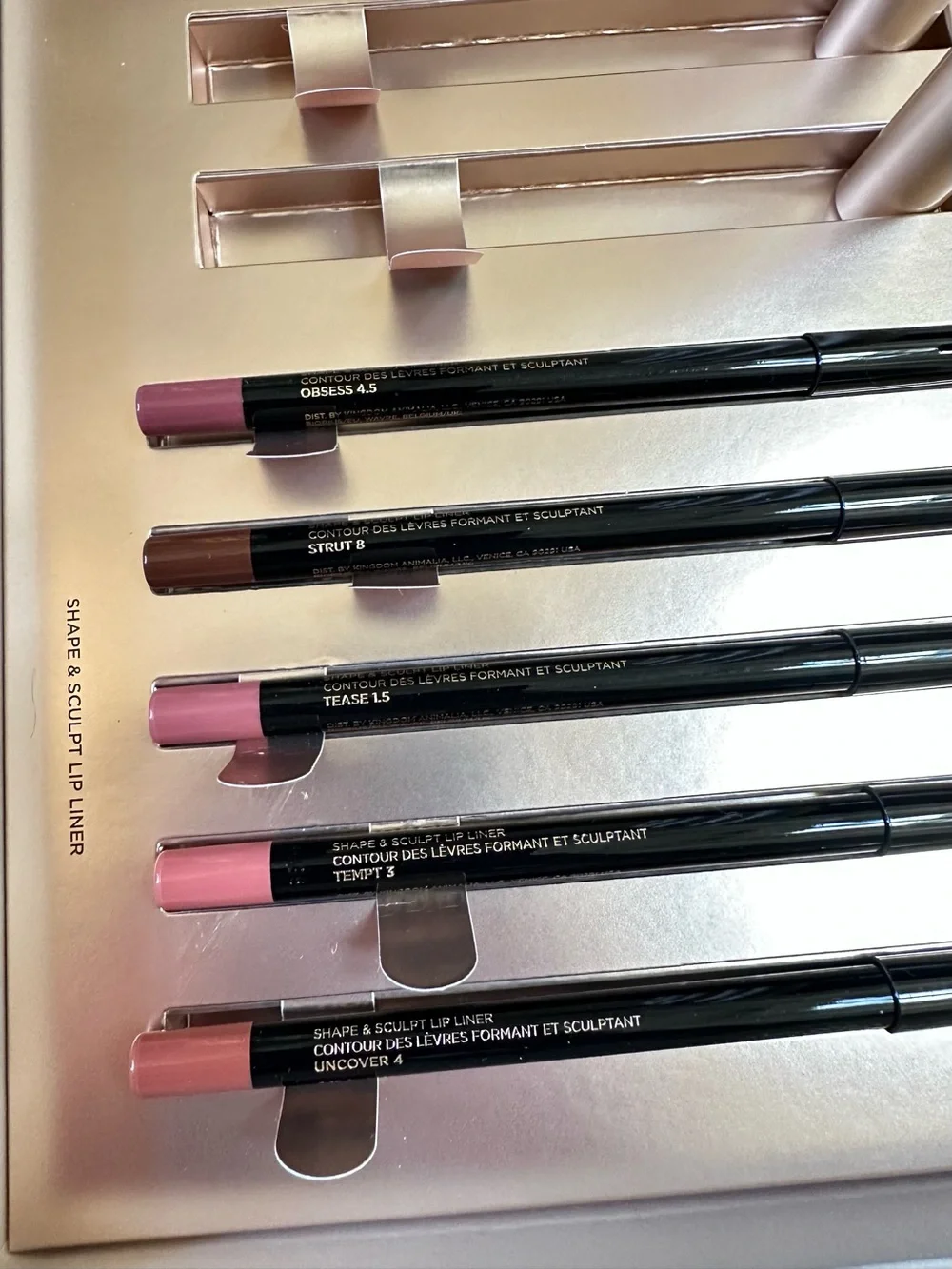 Hourglass Cosmetics Lip Bundle - 5 Phantom Blur Balm 5 Shape & Sculpt Lip Liner